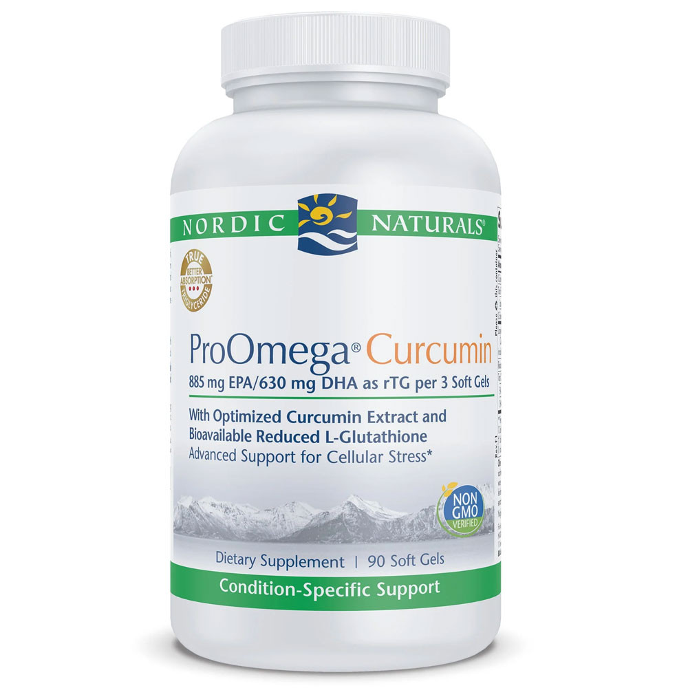 Nordic Naturals ProOmega Curcumin - 90 Softgels