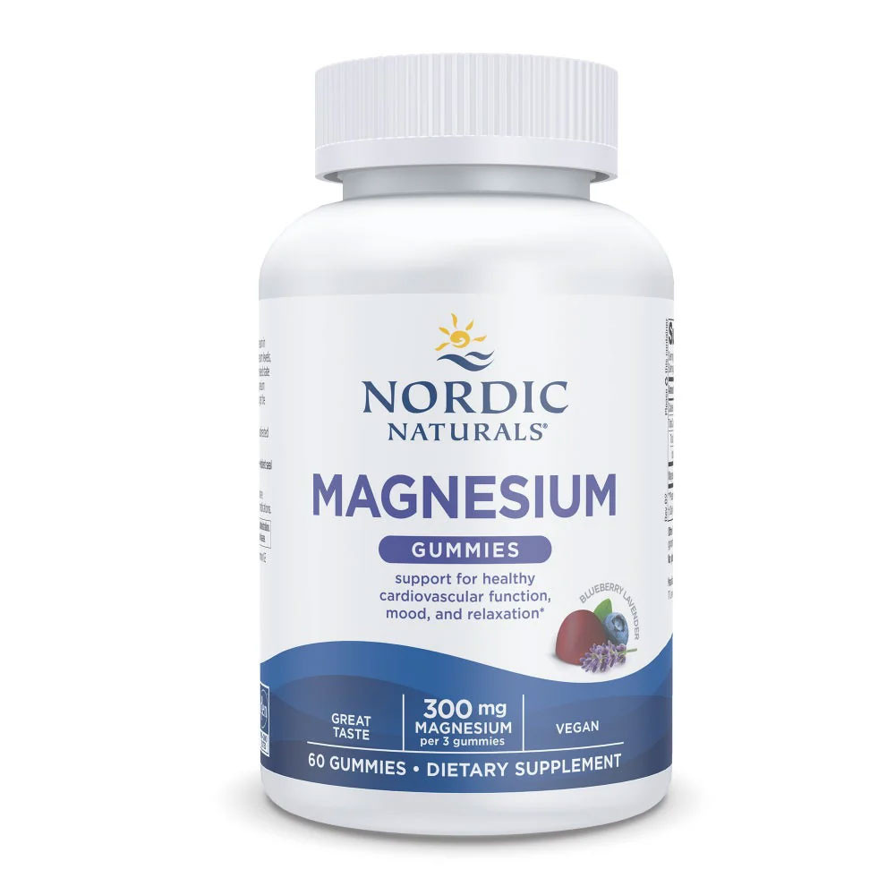 Nordic Naturals Magnesium Gummies Blueberry Lavender Flavor - 60 Gummies 26$