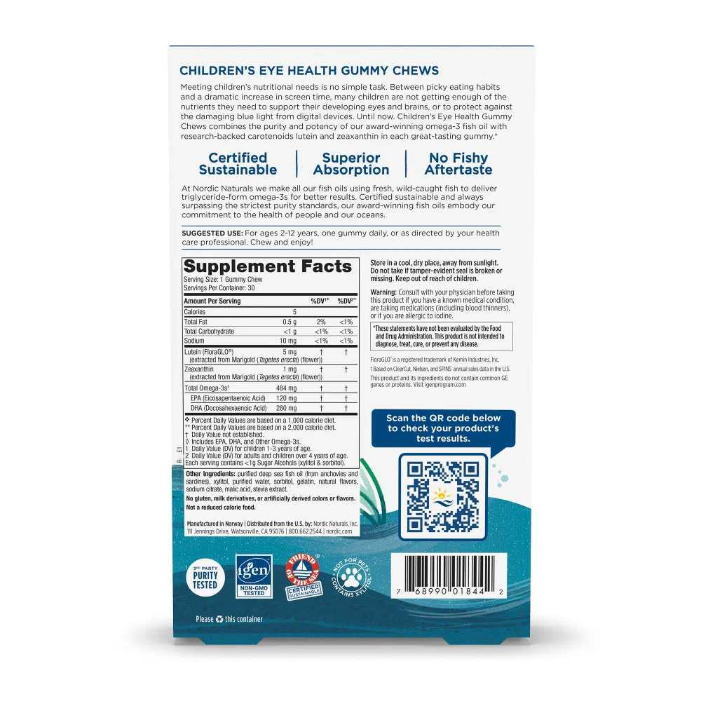 Nordic Naturals Children's Eye Health Gummies Strawberry Lemonade Flavor - Gummies