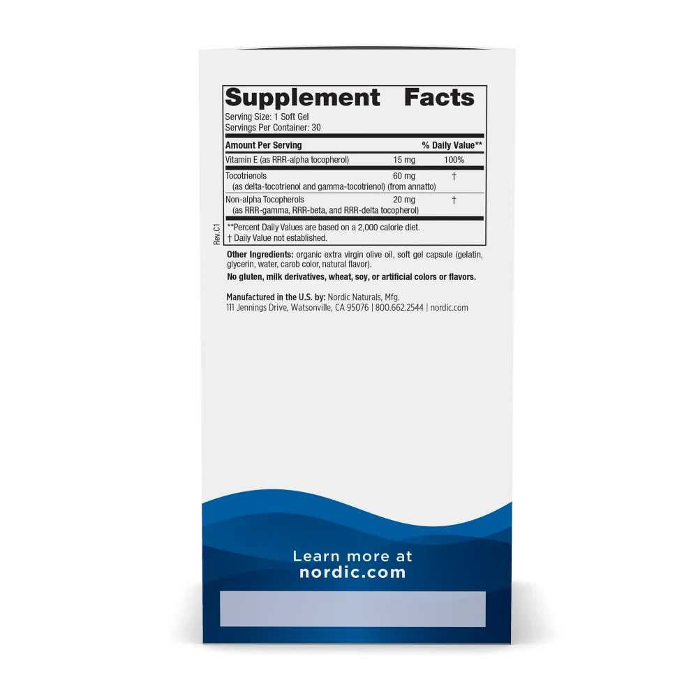 Nordic Naturals Vitamin E Complex - 30 Softgels