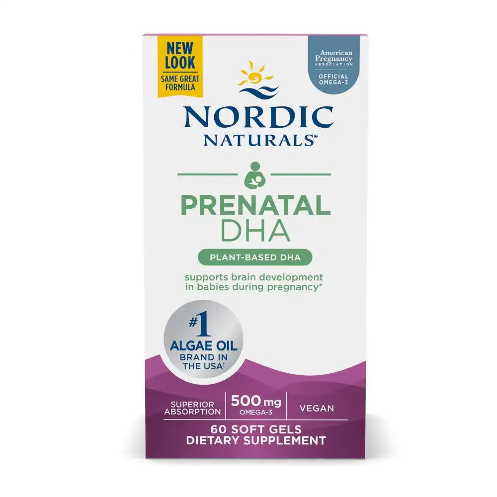 Nordic Naturals Vegan Prenatal DHA - 60 Softgels 35$