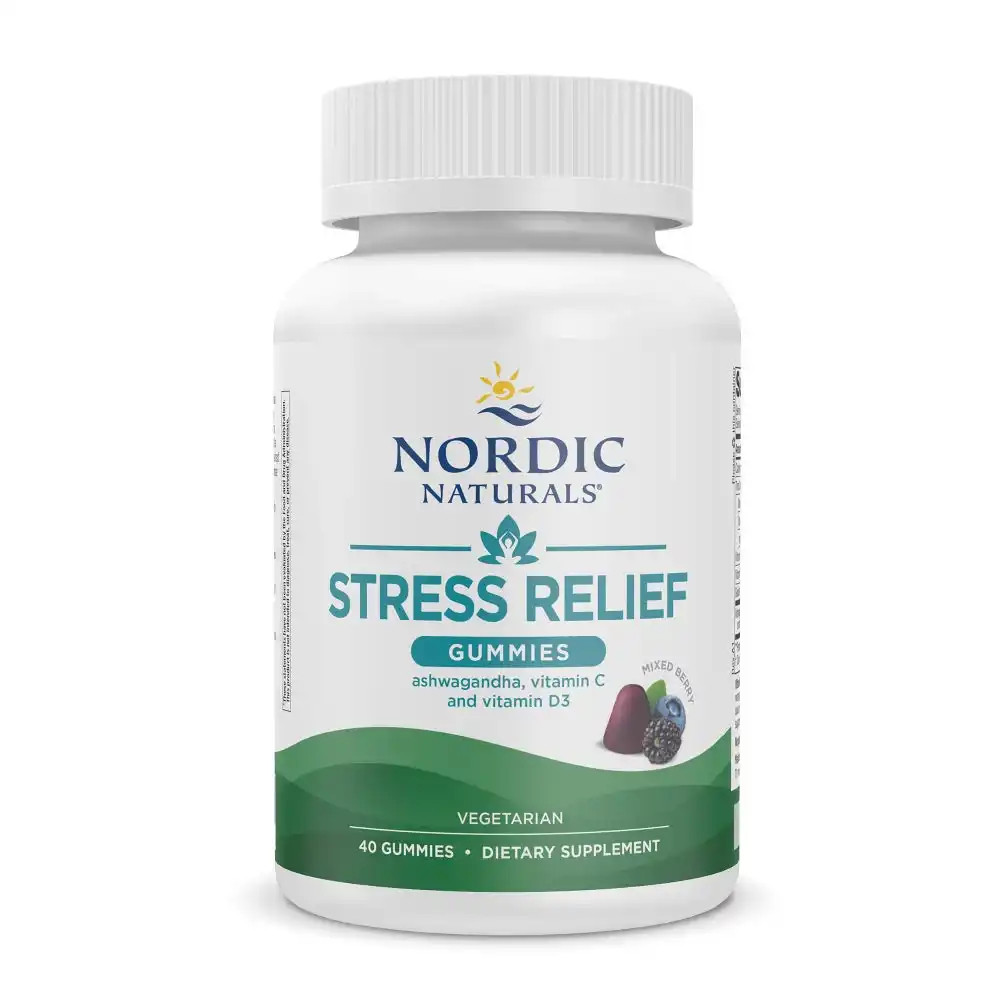 Nordic Naturals Stress Relief Gummies Mixed Berry Flavor - 40 Gummies 22$