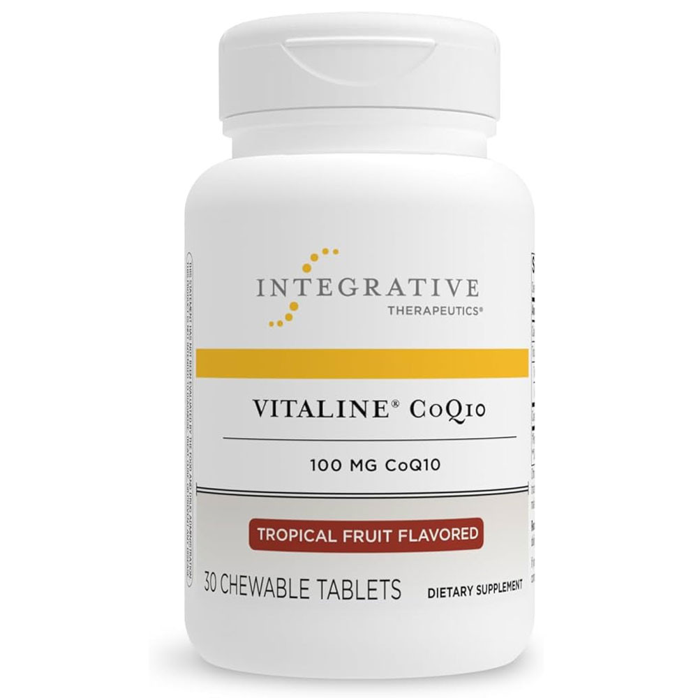 Integrative Therapeutics Vitaline CoQ10 (100mg) Tropical Fruit Flavored- 30 Chewables
