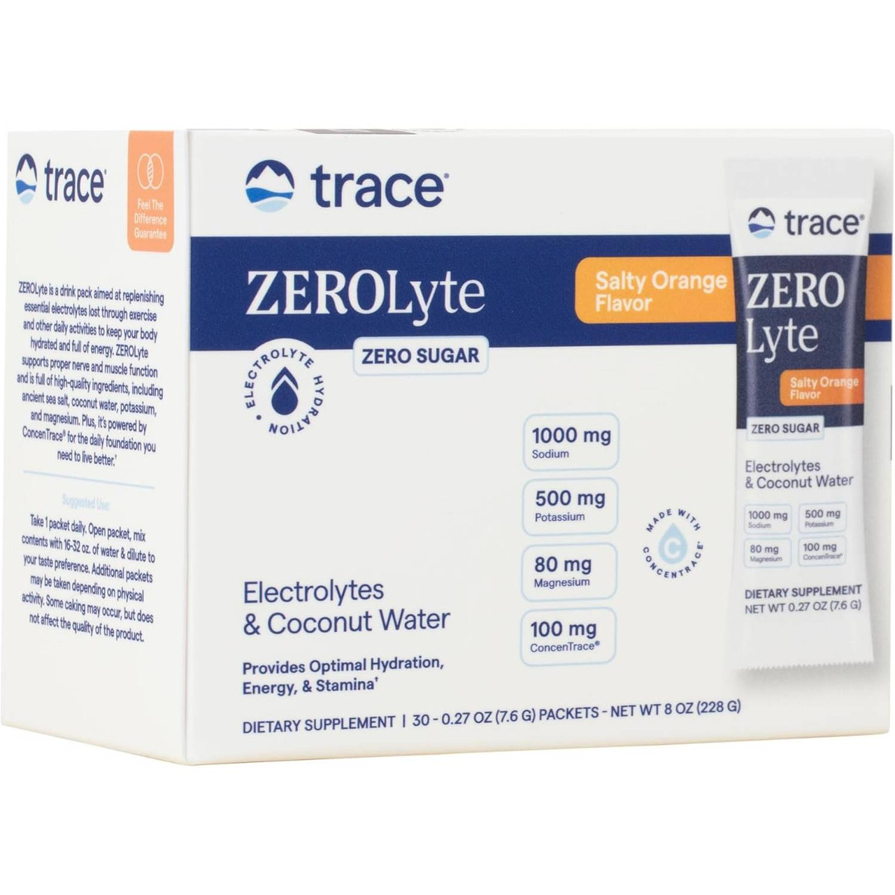 Trace Minerals ZeroLyte - Salty Orange - 30 packets 39$
