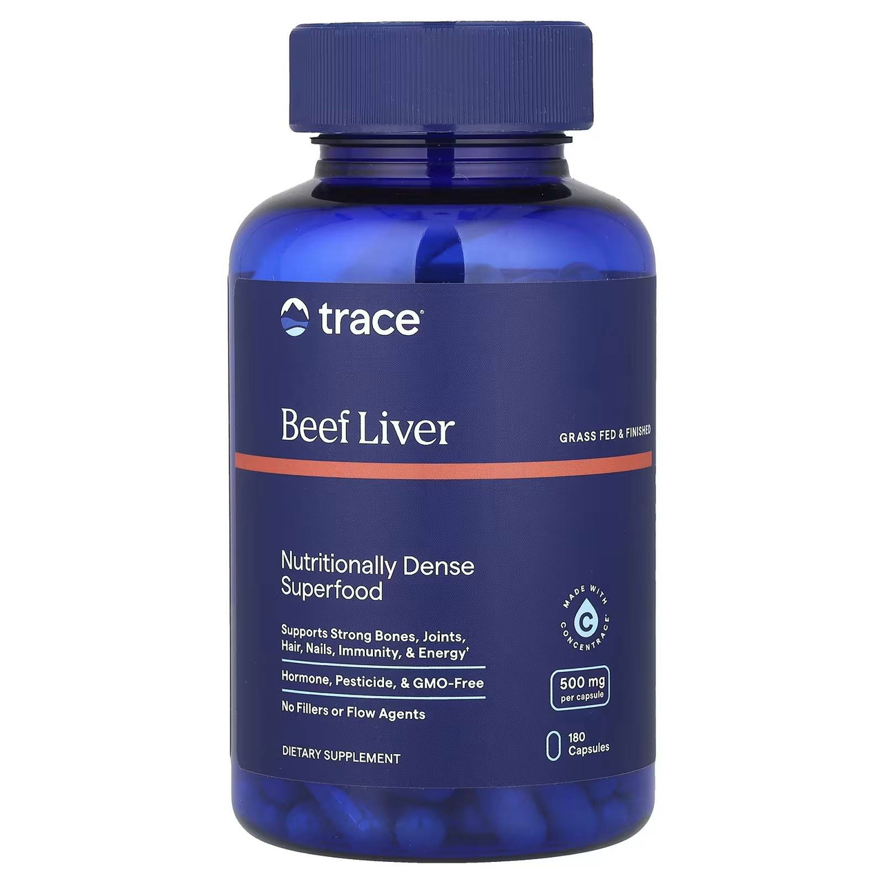 Trace Minerals TMAncestral Beef Liver - 180 Capsules 39$