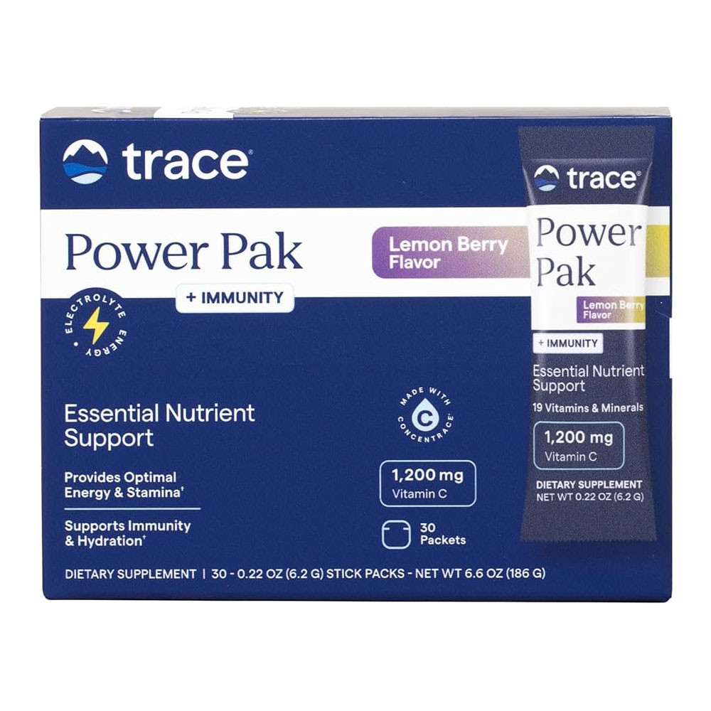 Trace Minerals Electrolyte Stamina Power Pak Immunity Lemon Berry Flavor - 30 Packets 22$
