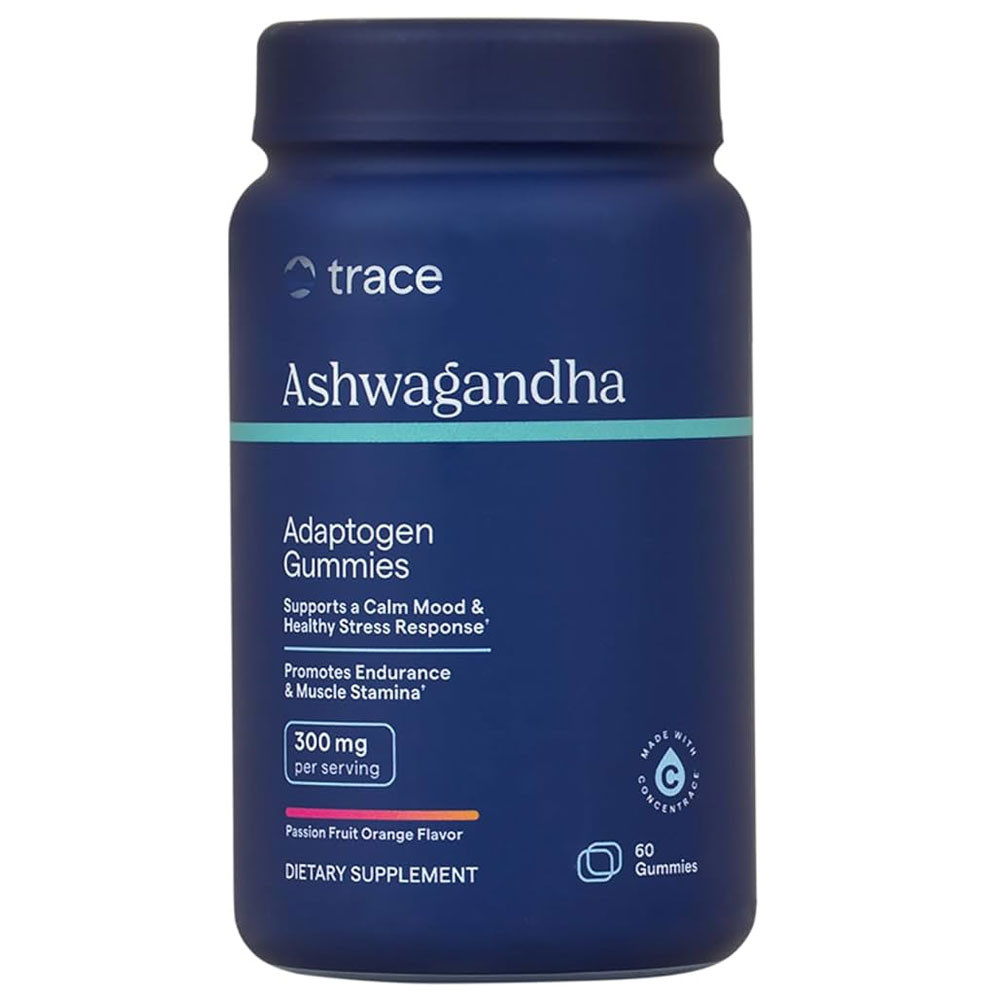 Trace Minerals Ashwagandha Gummies Passion Fruit Orange Flavor - Gummies