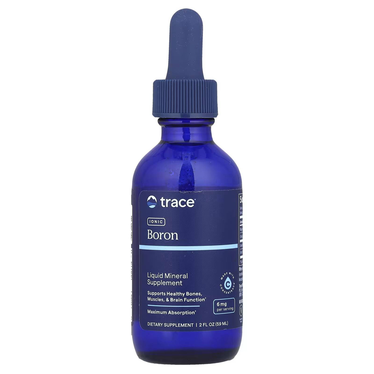 Trace Minerals Liquid Ionic Boron 6mg - 59 mL 20$