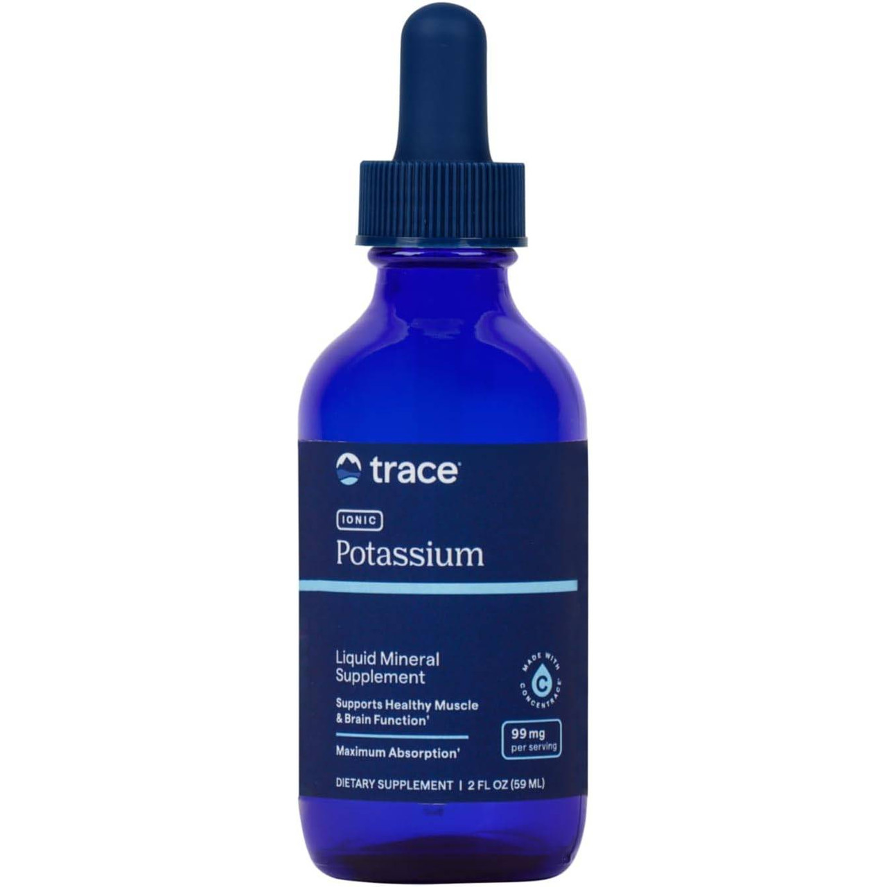 Trace Minerals Liquid Ionic Potassium 99mg - 59 mL 20$