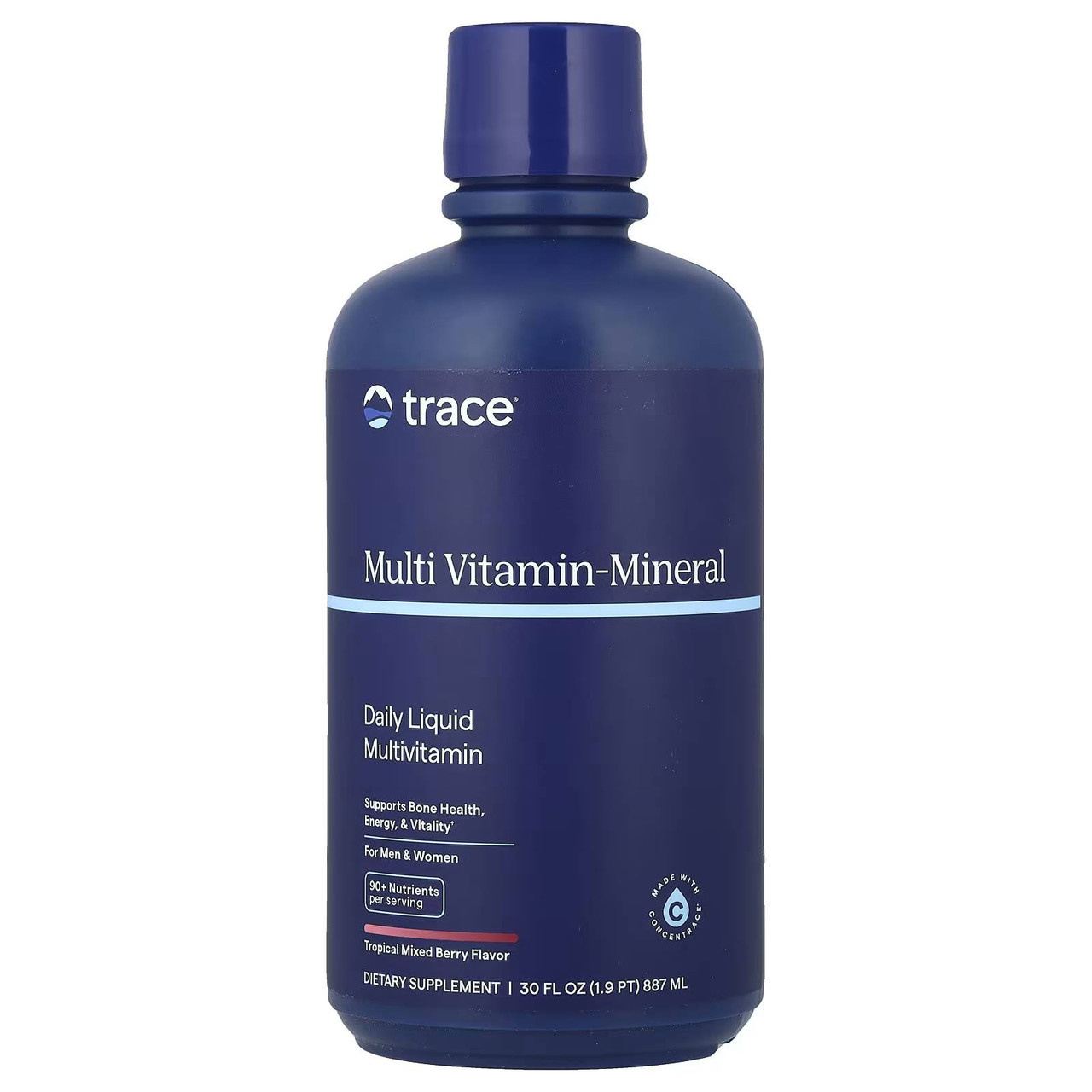 Trace Minerals Liquid Multi Vitamin-Mineral Berry Flavor - 887 mL 53$