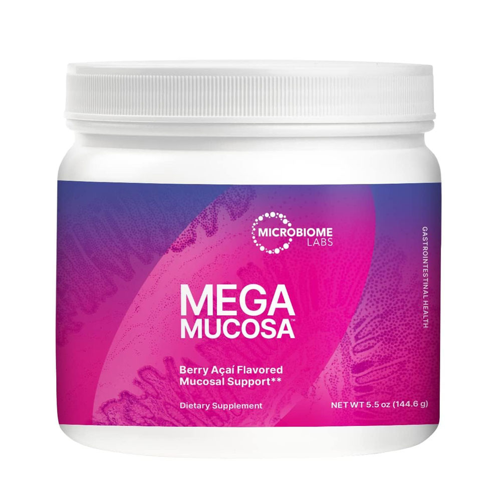 Microbiome Labs MegaMucosa Powder Berry Acai Flavor