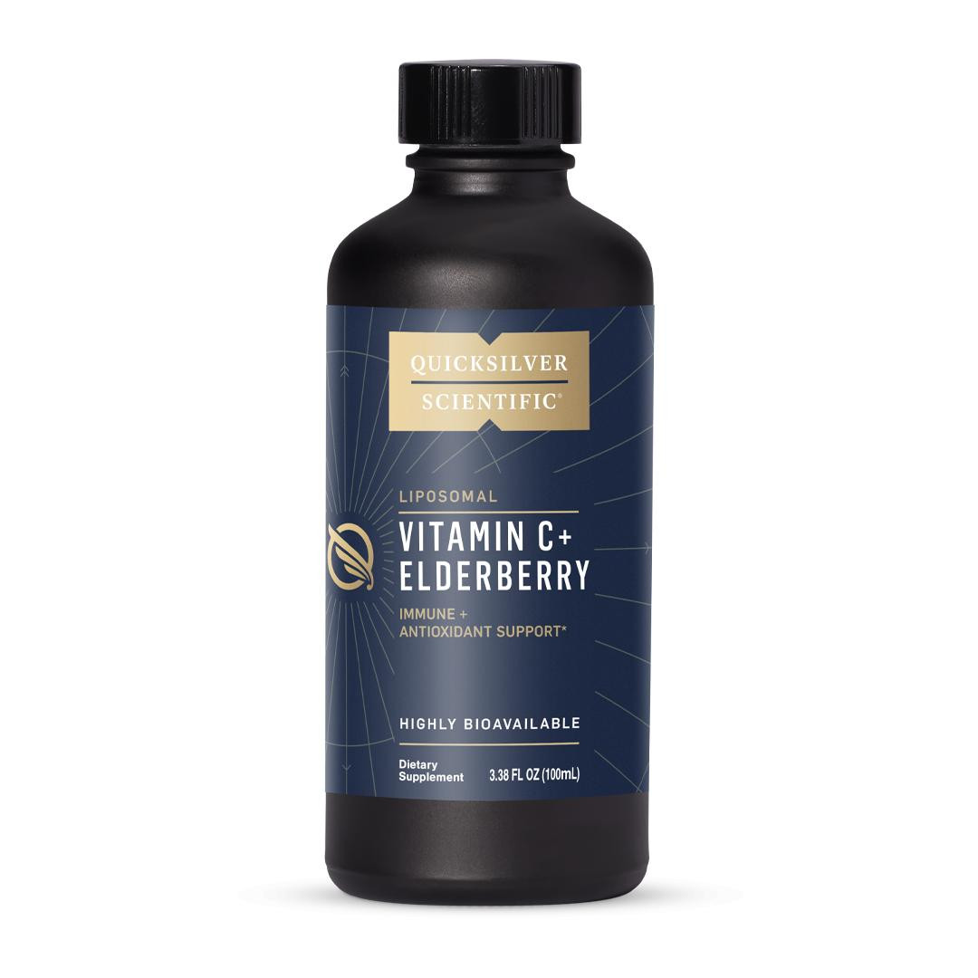 Quicksilver Scientific Vitamin C with Elderberry - 100 Milliliters 40$