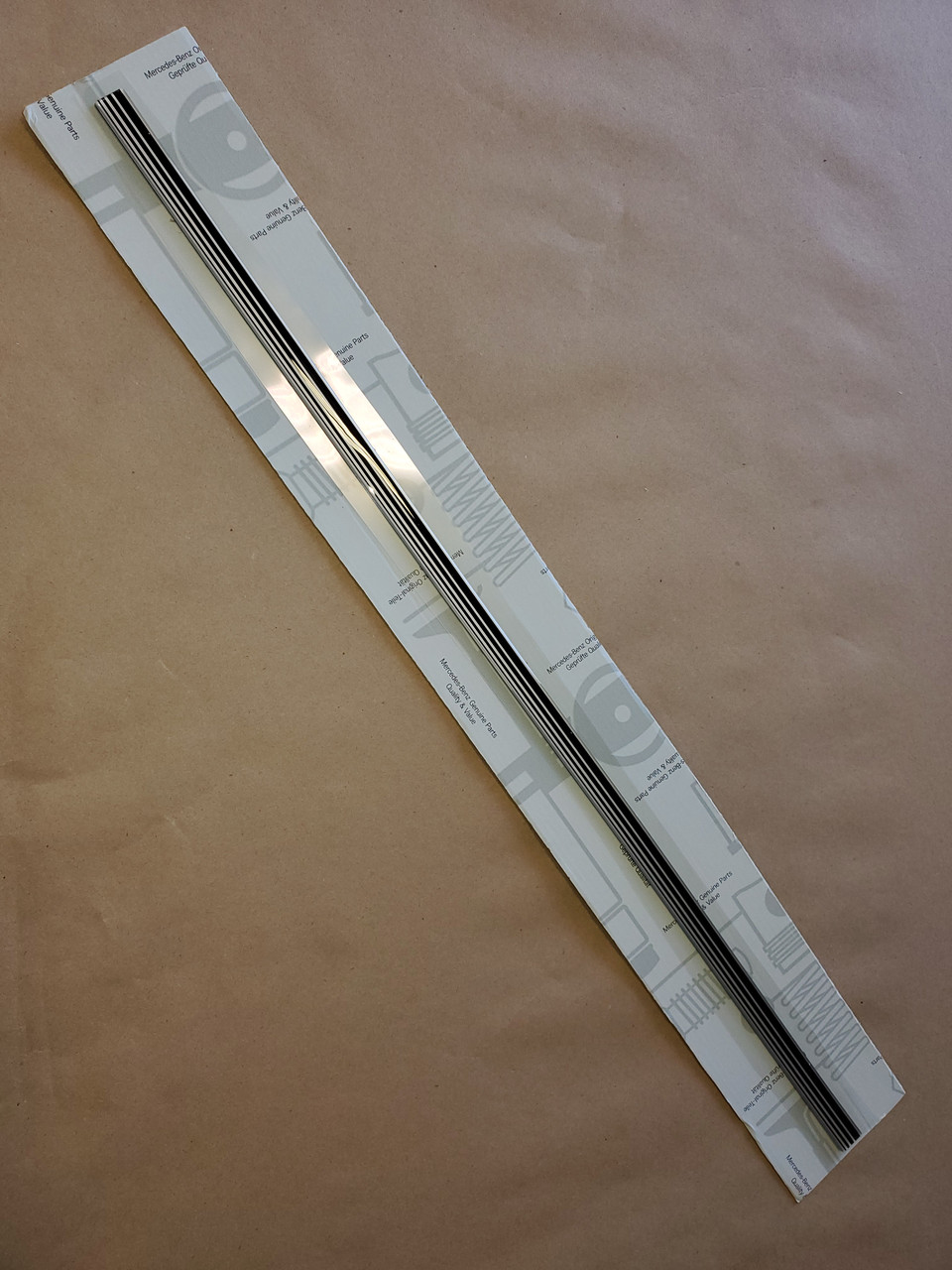 Silver and Black Adhesive Trim 990mm - 39