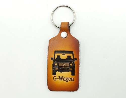 G - Wagen Leather Stamped Key Chain - GWKCH