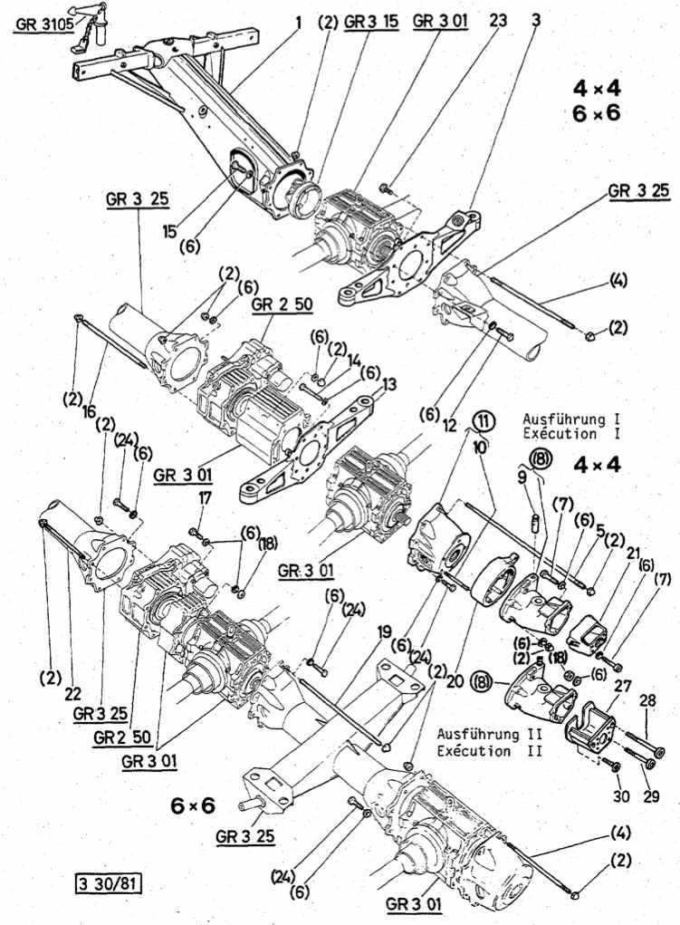 Central Tube, Crossbar - Group 03-30