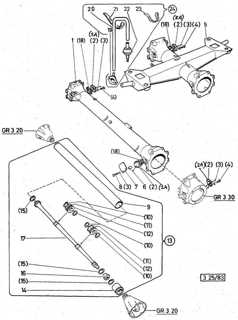 Central Tube, Shaft - Group 03-25