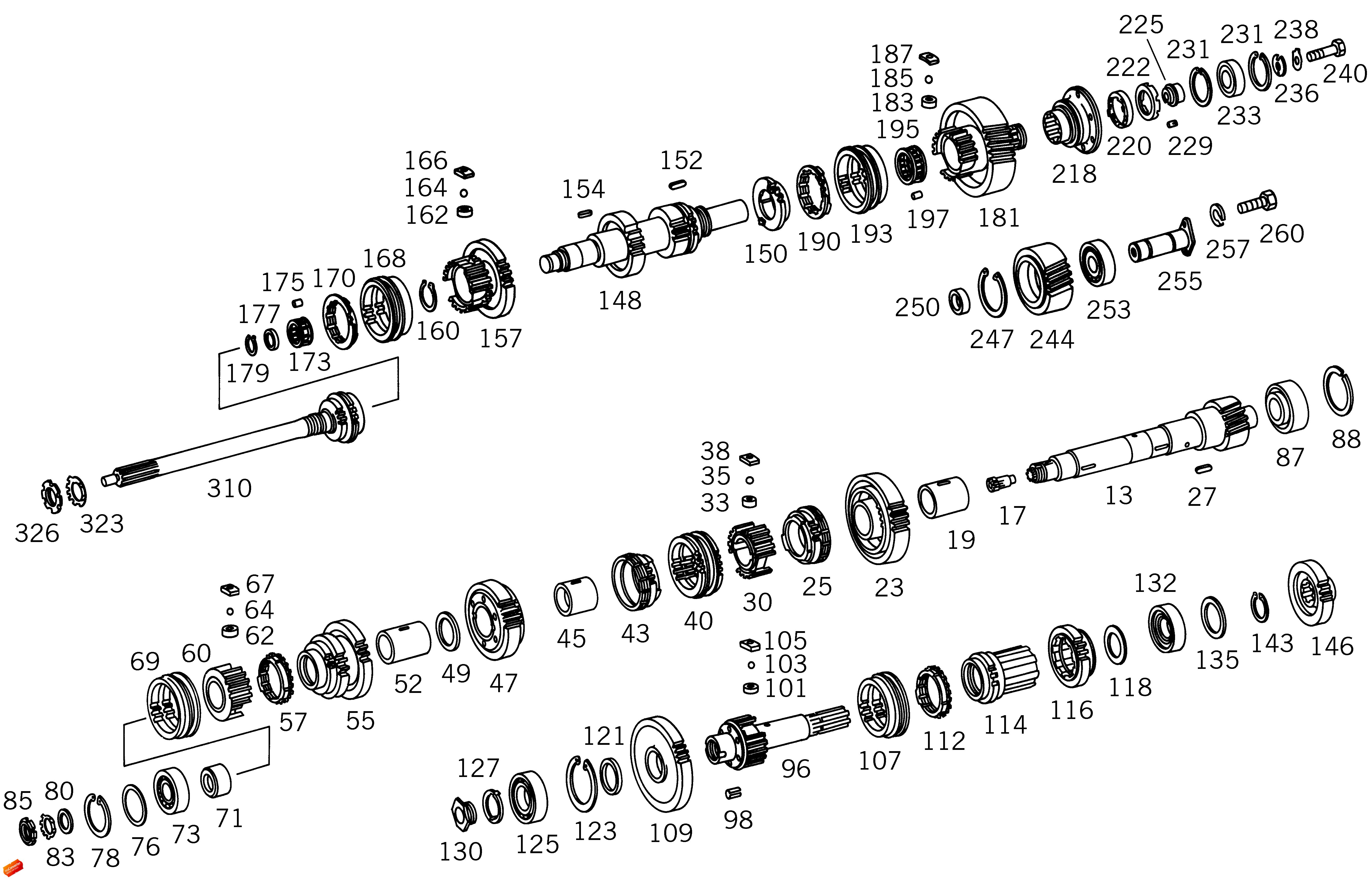 Unimog Parts Unimog 404 404 Chassis Parts Gears Synchros