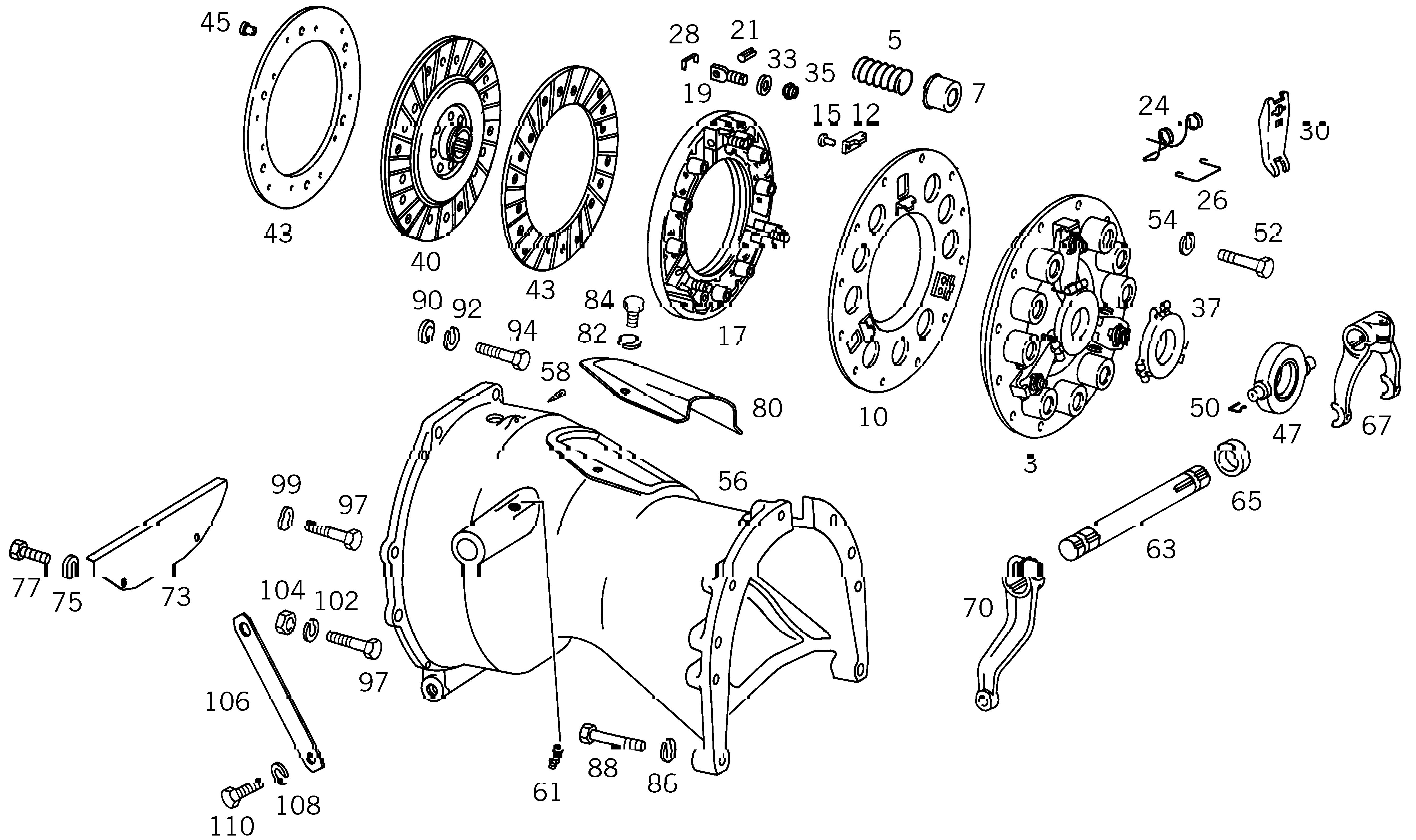 Unimog Parts Unimog 404 404 Chassis Parts Transmission Clutch