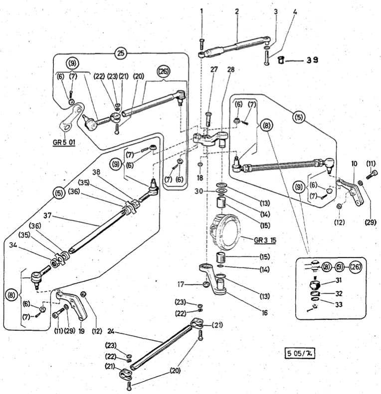 Steering Rods - Group 05-05
