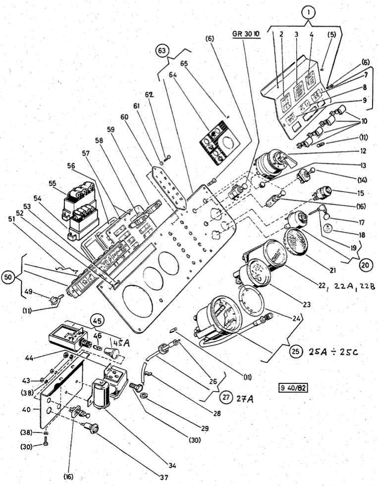 Dash, Gauges, Switches, Breakers - Group 09-40