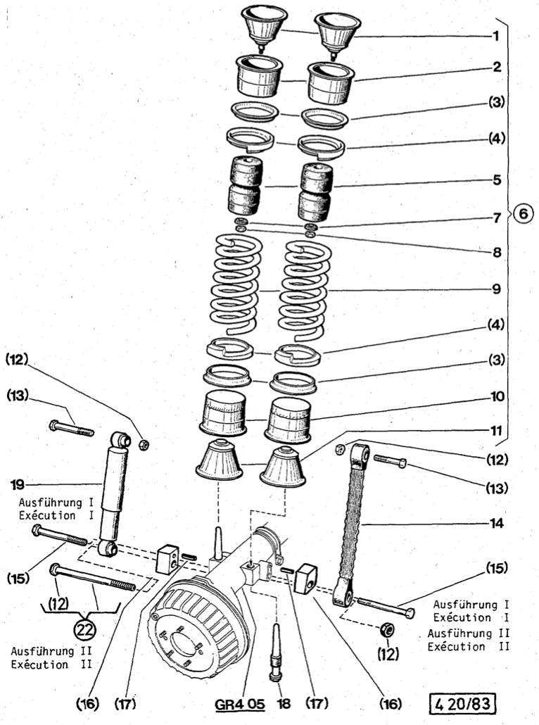 Suspension Rear 4x4 - Group 04-20