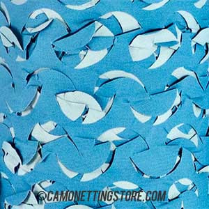 Blue/Sky Camo Netting - Pattern Closeup Blue/Sky Camo Netting - Pattern Closeup
