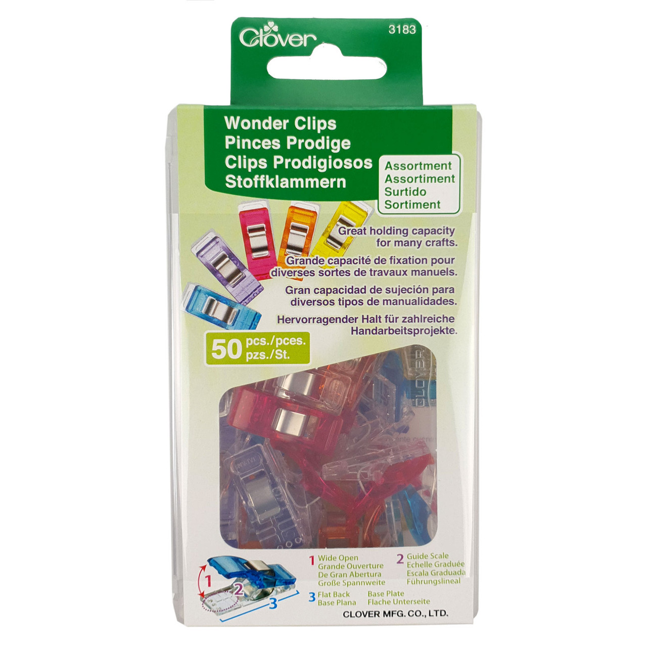 20 Wonder Clips Mini - Rouge Et Bleu - Alternative Aux Épingles - Pour Couture Et Patchwork