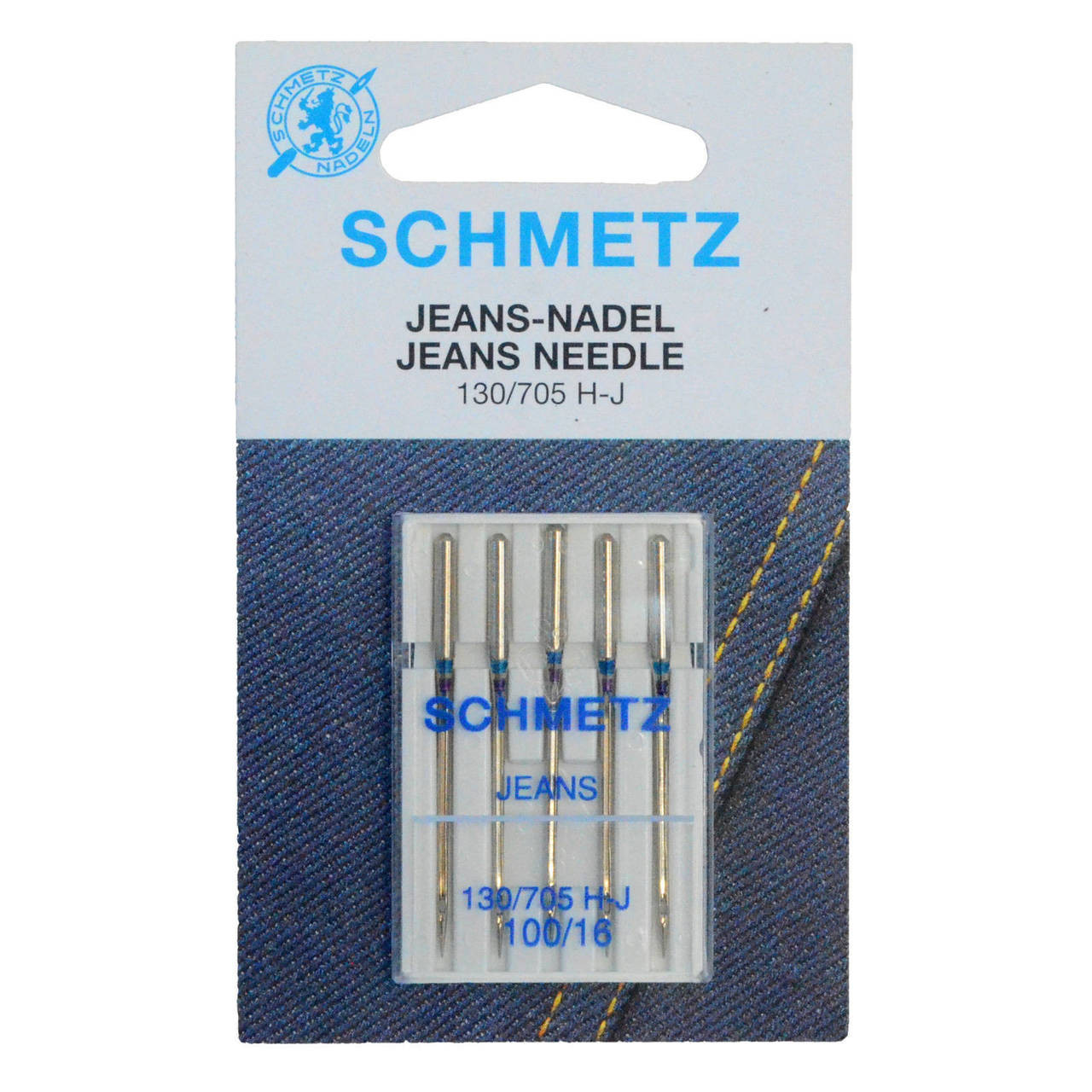 Schmetz Jeans/denim Needles Sewing Machine Needles 90/14, 100/16, 110/18  Art.1836 