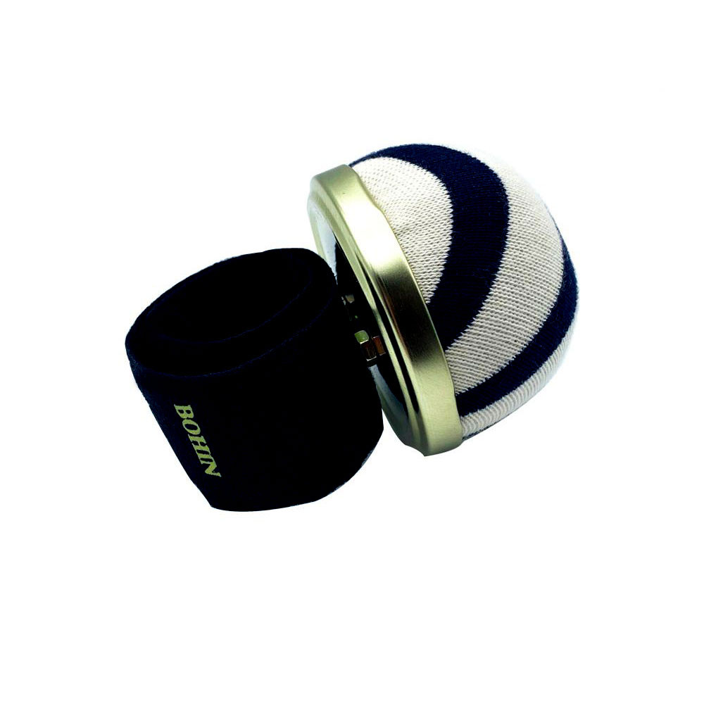 Bohin Wrist Pincushion With Bracelet Flexible Strap BLUE CREAM Old