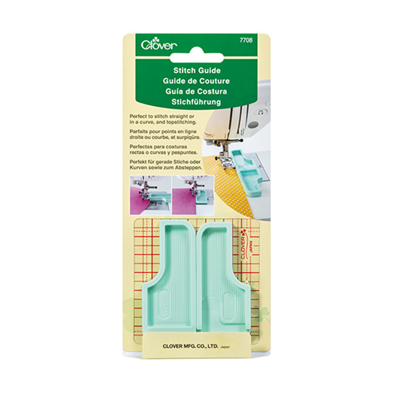 Clover 6-in-1 Stick 'n Stitch Guide A Reusable Guide That Sticks