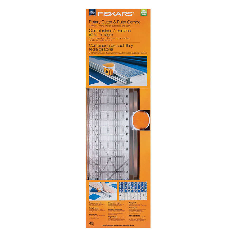 Fiskars Rotary Cutter and Ruler Combo (6