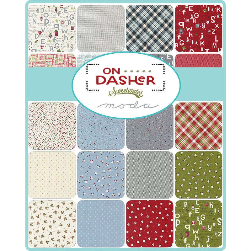 Moda On Dasher Layer Cake 10" Squares Fabric by Sweetwater - Old Mill ...