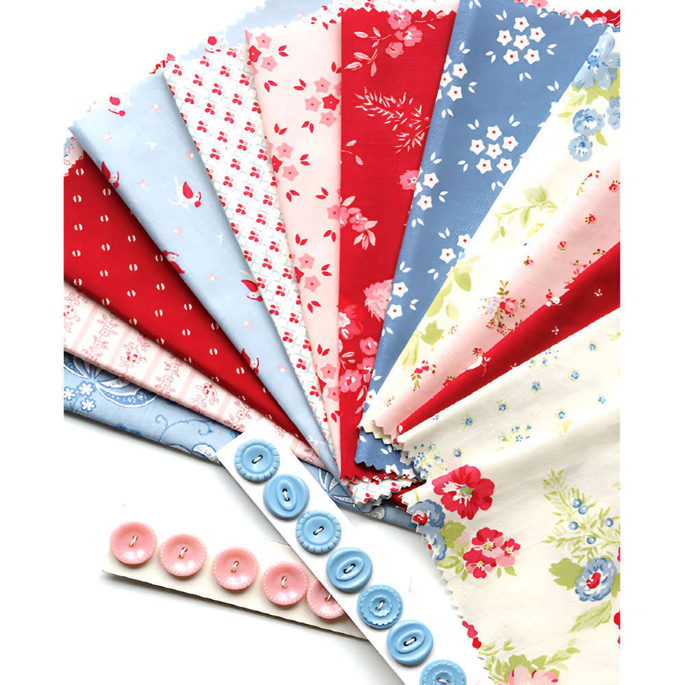 Soimoi 40Pcs Effen Blauw Katoen Voorgesneden Stoffen Voor Quilten Craft Strips 2,5 Inch Jelly Roll