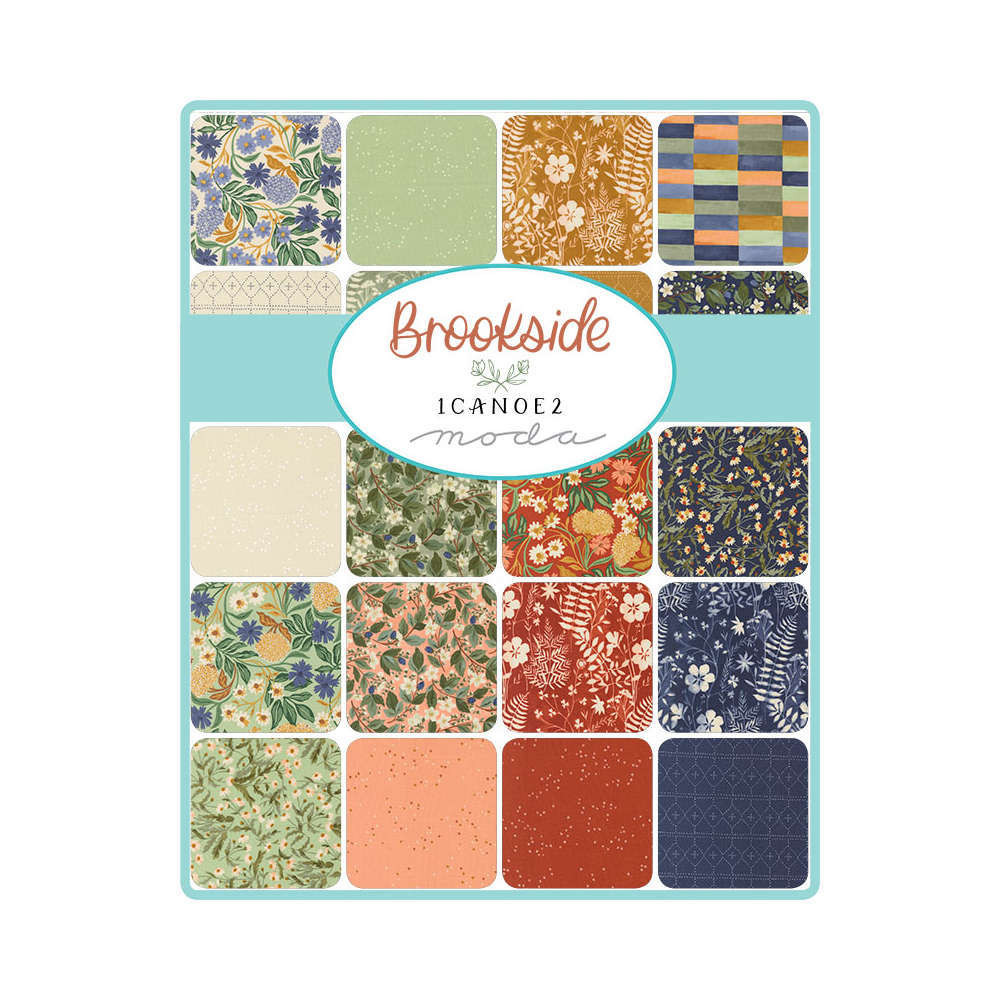 Moda Brookside Layer Cake 10" Squares Fabric by 1Canoe2 - Old Mill Quilting