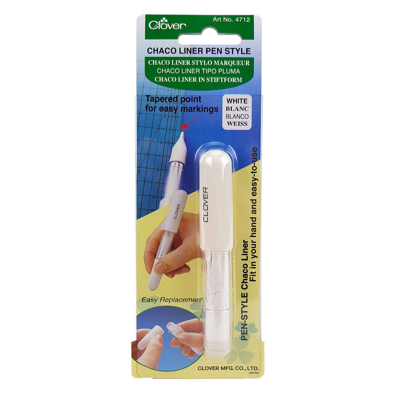 Clover Chaco Liner Pen Style WHITE Old Mill Quilting