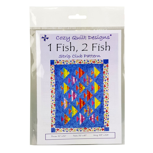 One Fish, Two Fish Strip Club Quilt Pattern by Cozy Quilt Designs