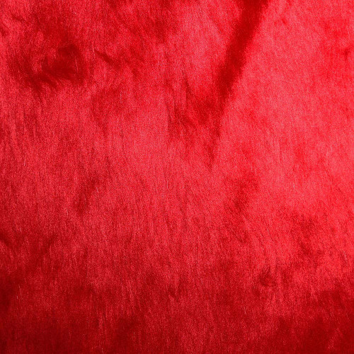 Faux Fur Red Fabric 100% Acrylic Sold by 50cm Lengths
