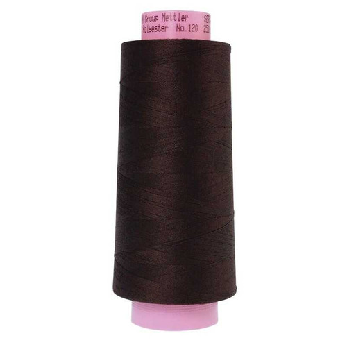 Seracor 1002 Very Dark Brown 2500m (2734yd) Polyester Thread By Mettler