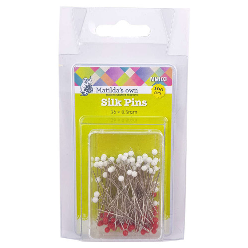 Matildas Own Silk Pins 36x0.5mm 100pk