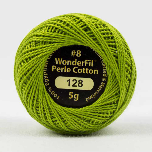 Wonderfil Eleganza #8 Solid Perle Cotton - Key Lime 5g Ball
