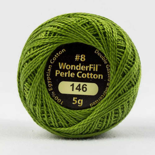 Wonderfil Eleganza #8 Solid Perle Cotton - Tart Capers 5g Ball