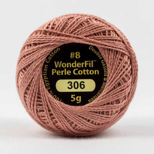 Wonderfil Eleganza #8 Solid Perle Cotton - Rosy Tan 5g Ball
