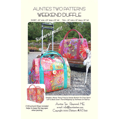 Weekend Duffle (Includes Bag Stays) - Aunties Two Patterns