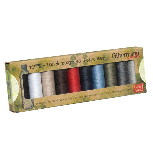 Gutermann Sew-All 100mt Thread Set rPET 10 Reels - Col 1