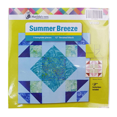 Summer Breeze Patchwork Template Set 5 Pieces Matildas Own