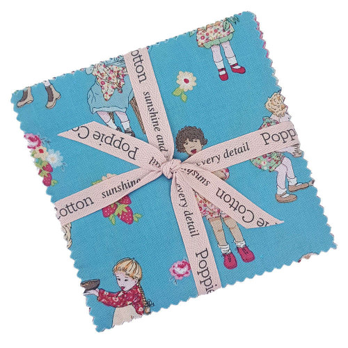 Poppie Cotton Hopscotch & Freckles 5" Squares Fabric