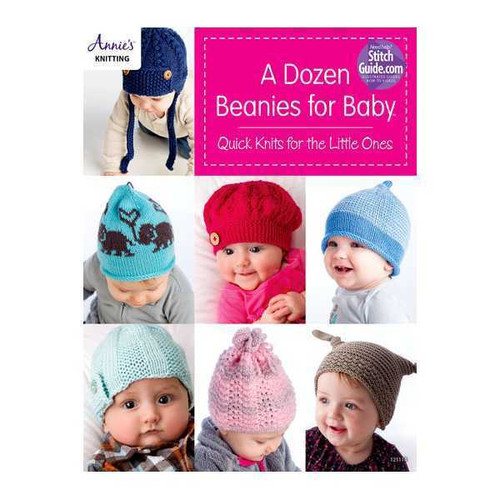 A Dozen Beanies For Baby Pattern Book By Annies Knitting