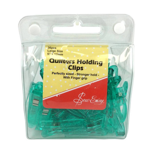 Sew Easy Quilters Holding Clips 36 Pack Large 55 x 12mm