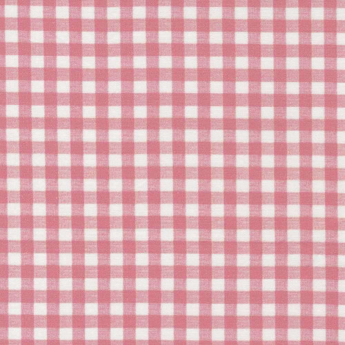 Moda Leather & Lace & Amazing Grace Pink Check Fabric By Cathe Holden M740613