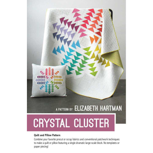 Crystal Cluster Quilt and Pillow Pattern By Elizabeth Hartman